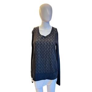 Simply Vera Vera Wang Women’s Medium Longline Tunic Sweater – Beige